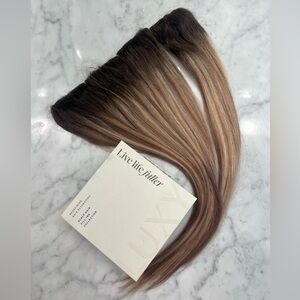 Luxy 16” Seamless Scalp Fill-Ins Dimensional Rooted Light Bronde